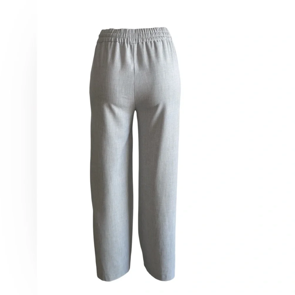 Zara Gray Sweatpants Relaxed Fit Elastic Waist